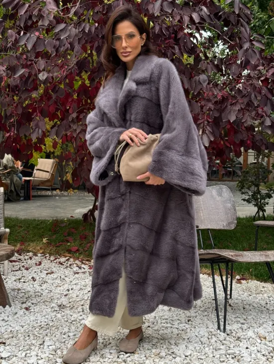 Норковая шуба оверсайз - фото 5