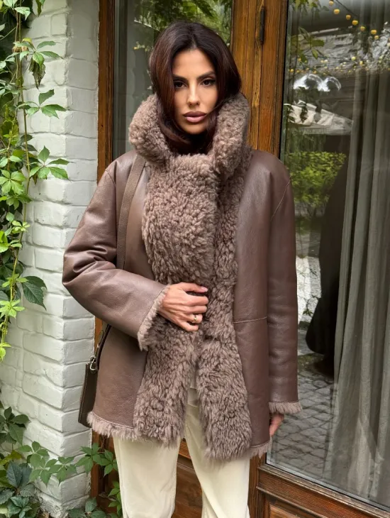 Шуба - дубленка двухсторонняя - фото 5