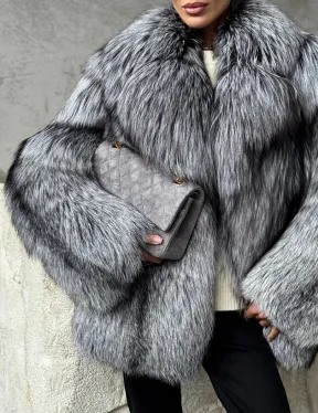 Полушубок из чернобурки - фото 3