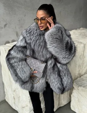 Полушубок из чернобурки - фото 0