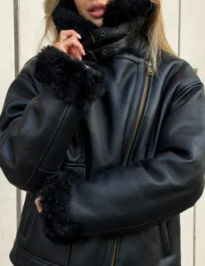 Дубленка авиатор зимняя - фото 4