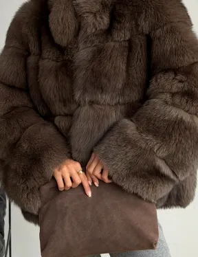 Шуба песцовая под соболь - фото 3
