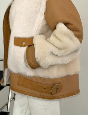 Комбинированная дубленка из норки и овчины - фото 2