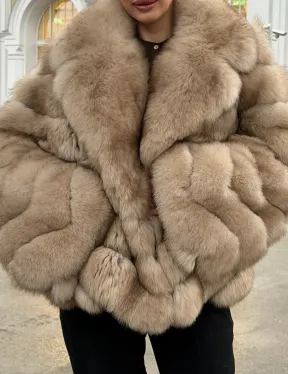 Шуба из песца под куницу - фото 4