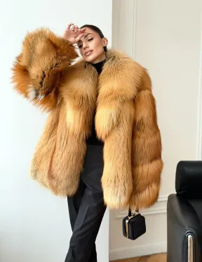 Шуба из лисы огневки - фото 11