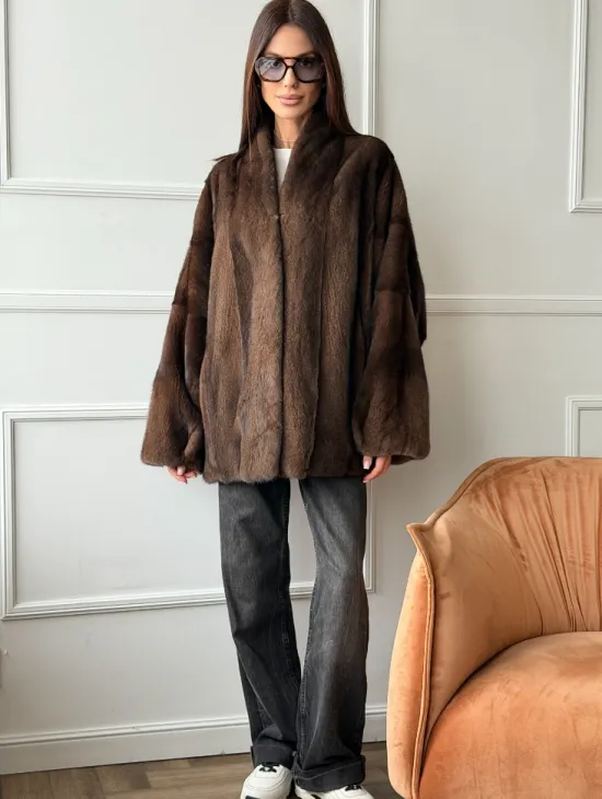 Модный норковый жакет из аукционного меха SAGA FURS - фото 5