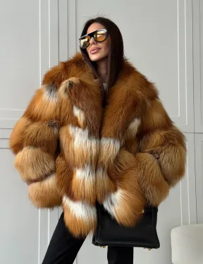 Шуба из натурального меха - лиса огнёвка - фото 12