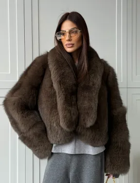 Кроп-шуба из меха песца - фото 15