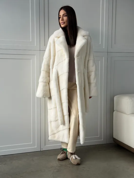 Шикарная норковая шуба White Velvet Premium - фото 10
