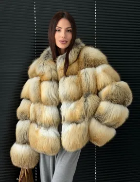 Полушубок из лисы - фото 16