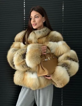 Полушубок из лисы - фото 13