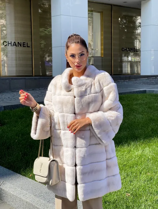 Шуба из кролика рекс - фото 0