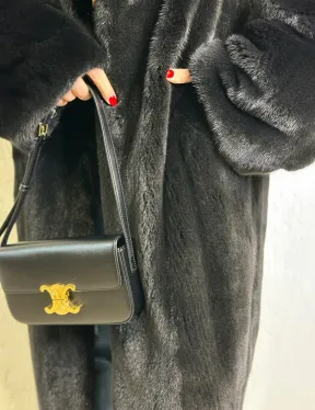 Норка BLACKGLAMA роспуск, английский воротник, кимоно - фото 2